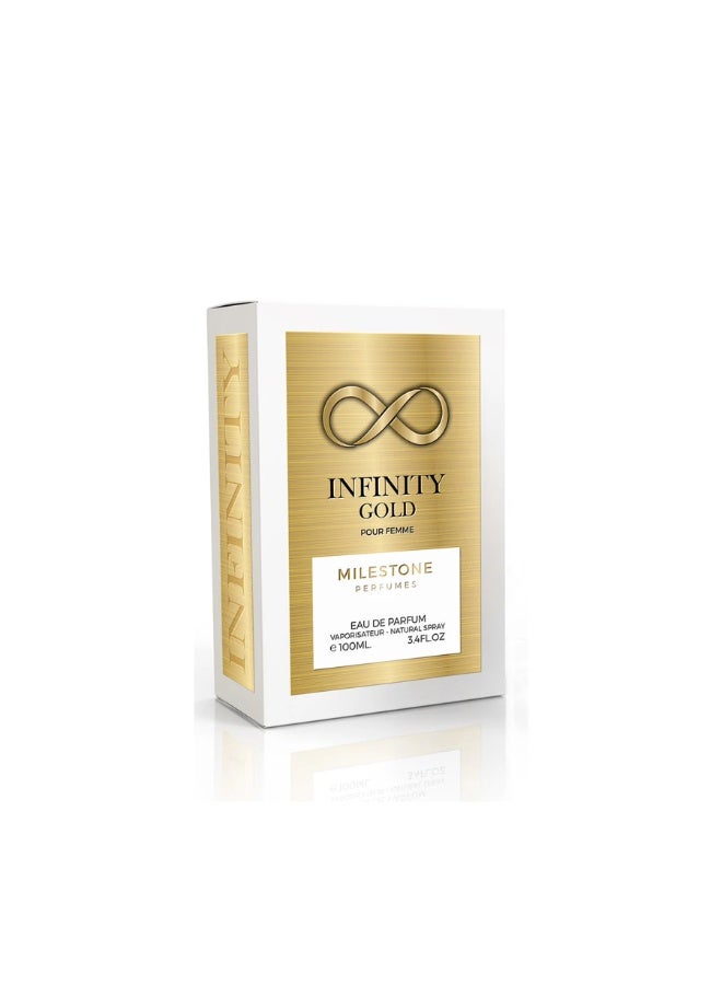 Milestone Infinity Gold - For Women - EDP - 100ml - Image 3